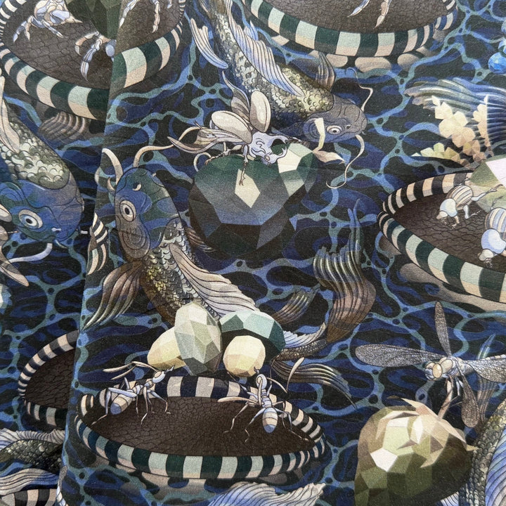 Wilde World Blue Liberty of London Tana Cotton Lawn (Made in Italy)