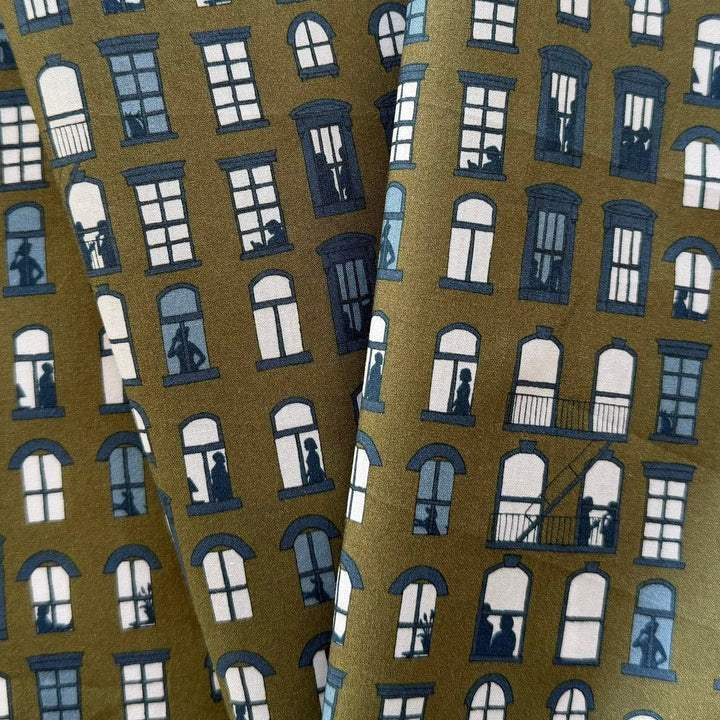 East Village Olive Liberty of London Tana Cotton Lawn (Made in Italy)