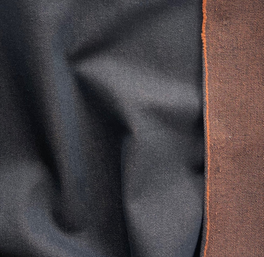 9 Oz Pumpkin Stretch Cotton Blend Denim Twill (Made in Italy)