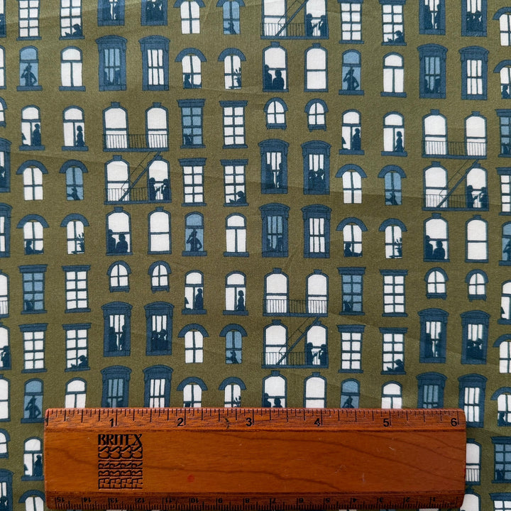 East Village Olive Liberty of London Tana Cotton Lawn (Made in Italy)