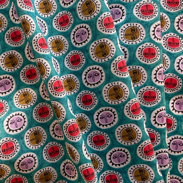 Noon Turquoise Liberty of London Tana Cotton Lawn (Made in Italy)