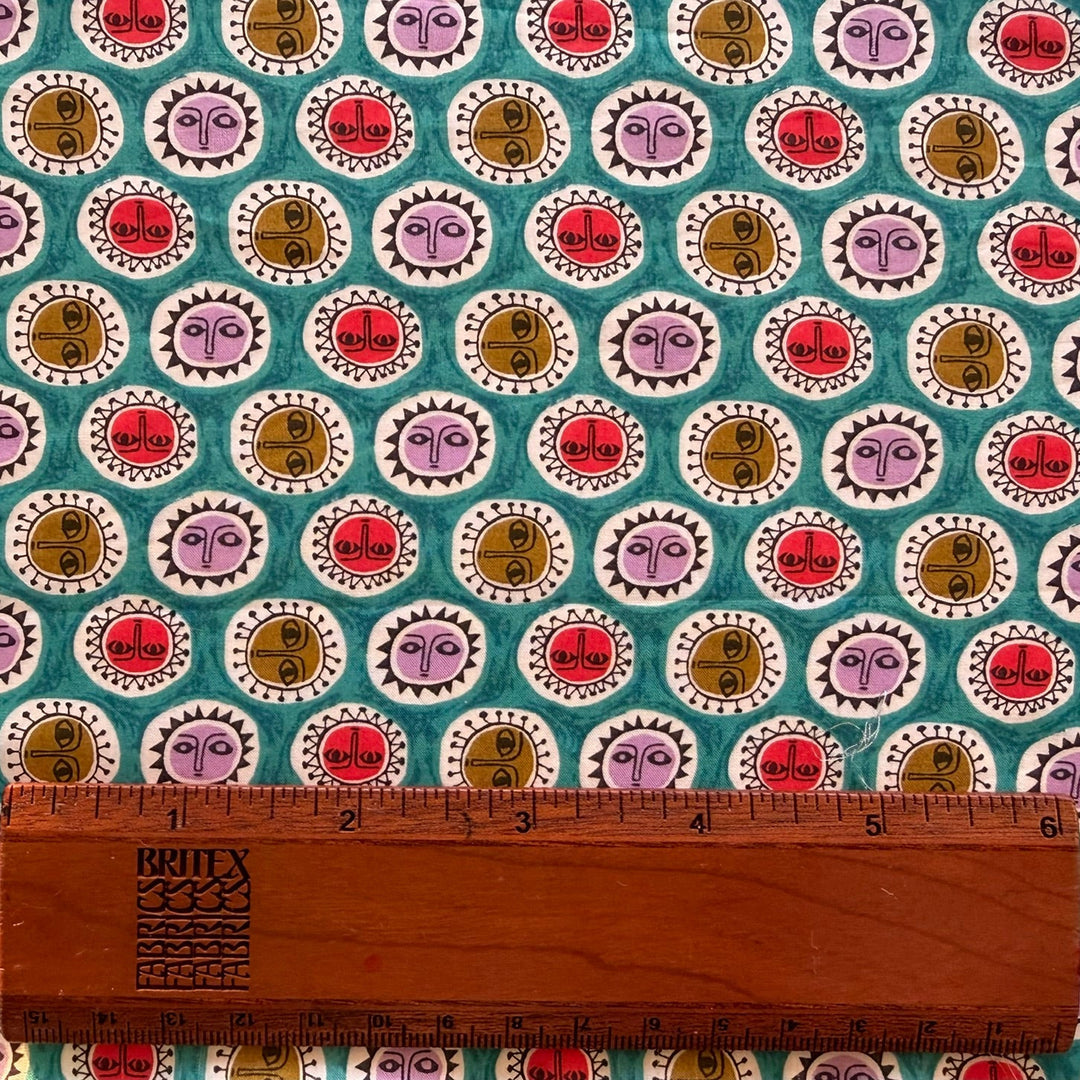 Noon Turquoise Liberty of London Tana Cotton Lawn (Made in Italy)