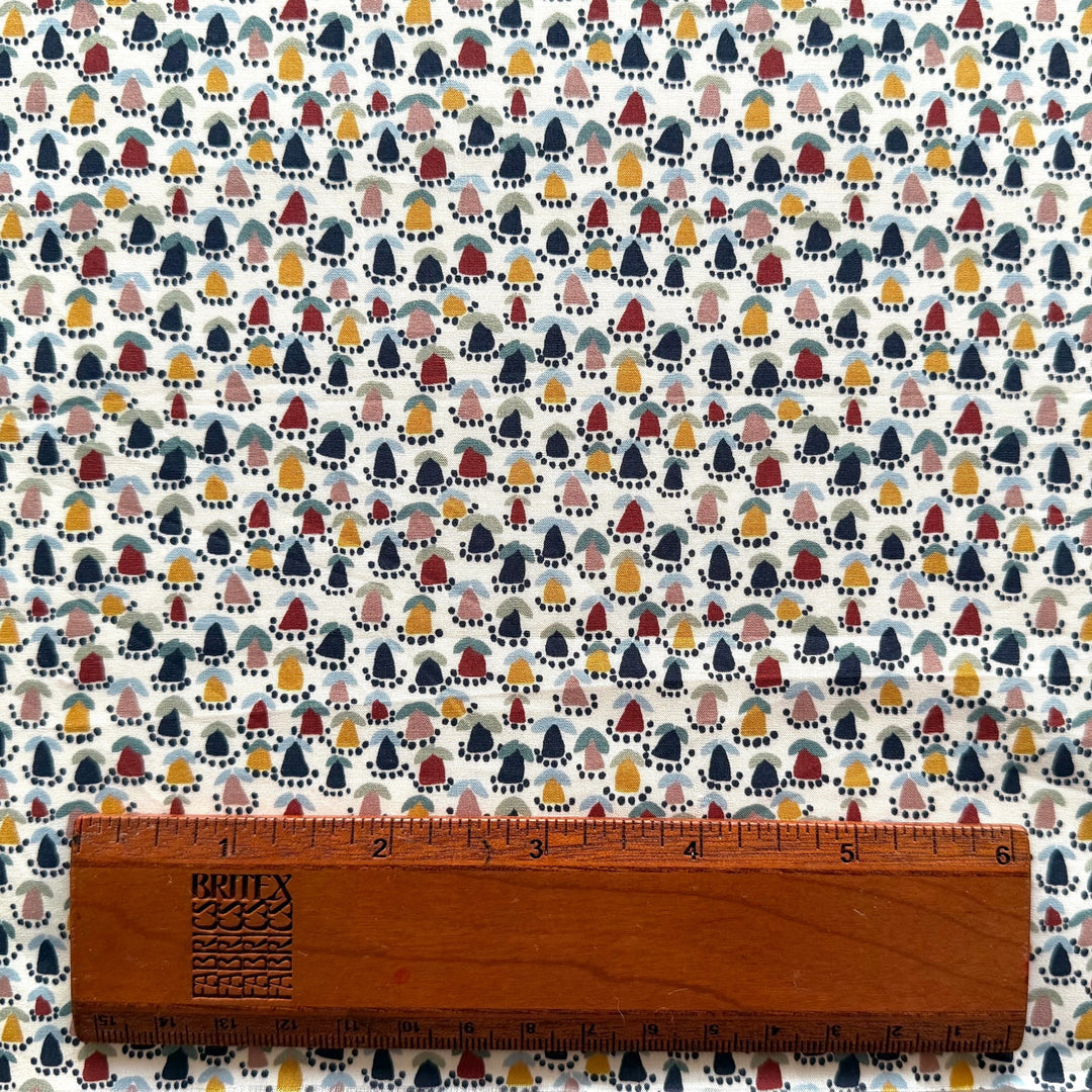 Geometric Mushrooms Liberty of London Tana Cotton Lawn (Made in Italy)