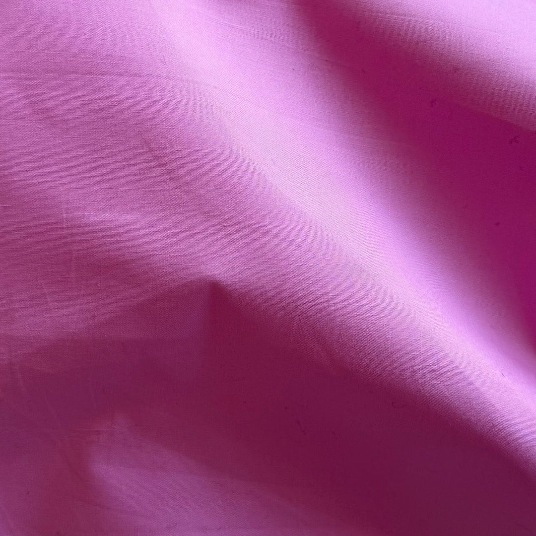 Sweet Candy Pink Crisp Cotton Poplin (Made in Italy)