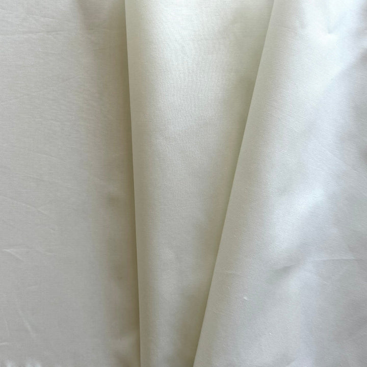 Candlelight Ivory Crisp Cotton Poplin (Made in Italy)