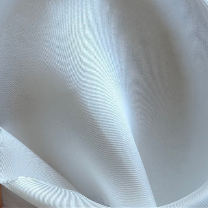 White Cupro Rayon Bemberg Twill Lining (Made in Italy)
