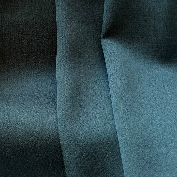 Seaside Teal Rayon Viscose Crepe Back Satin (Made in Italy)