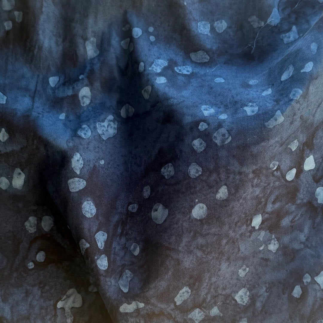 Midnight Blue Rain Cotton Batik (Made in Indonesia)