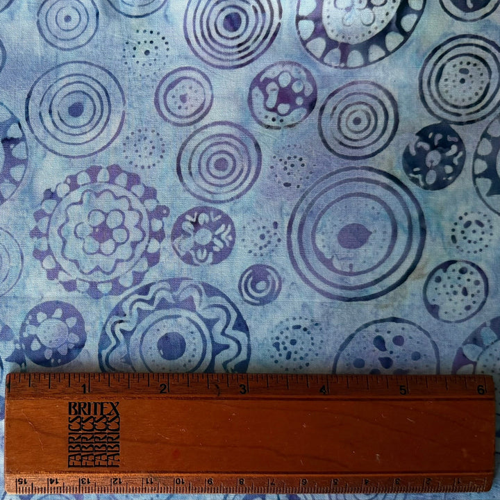 Lilac Circular Motifs Cotton Batik (Made in Indonesia)