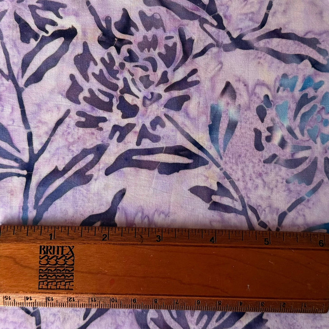 Amethyst Thistles Cotton Batik (Made in Indonesia)