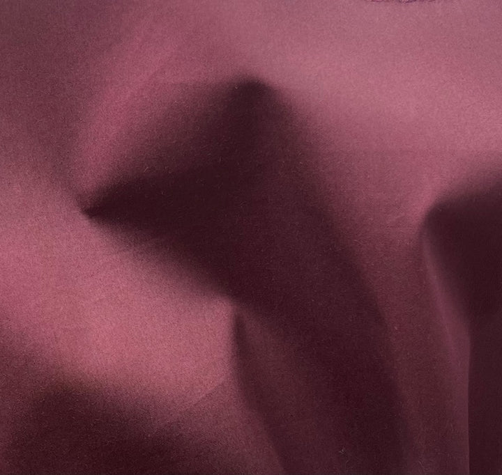 Mid-Weight Currant Wine Cotton Gabardine Twill (Made in Italy)