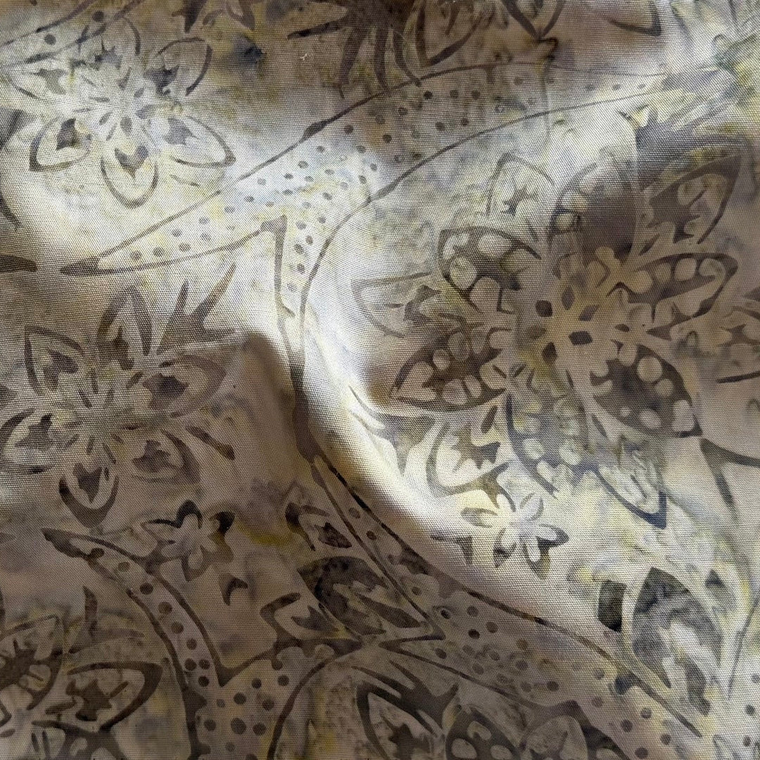 Sandy Beige Starflowers Cotton Batik (Made in Indonesia)