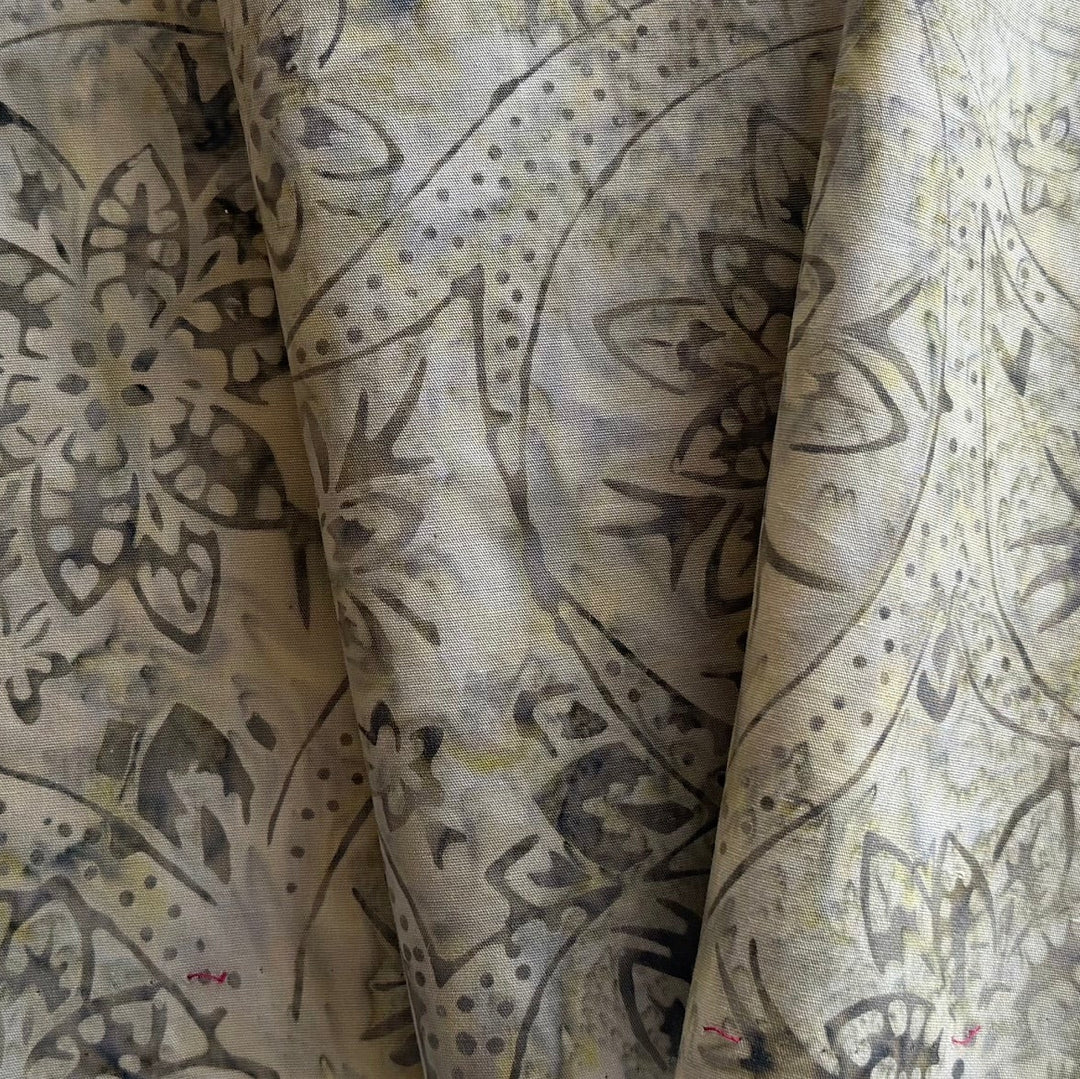 Sandy Beige Starflowers Cotton Batik (Made in Indonesia)