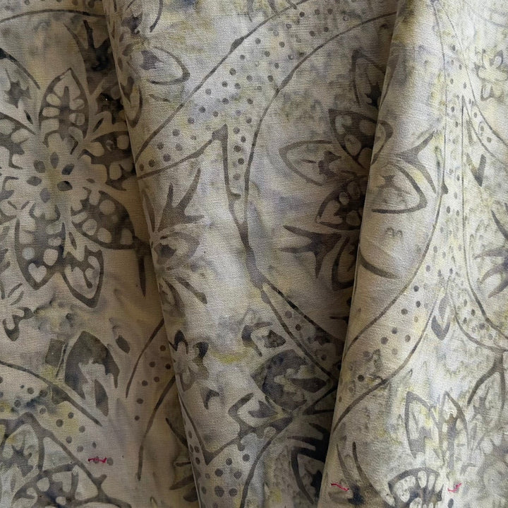 Sandy Beige Starflowers Cotton Batik (Made in Indonesia)