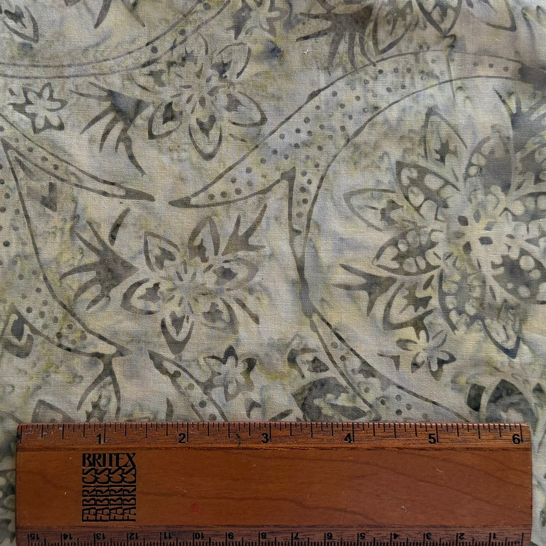 Sandy Beige Starflowers Cotton Batik (Made in Indonesia)