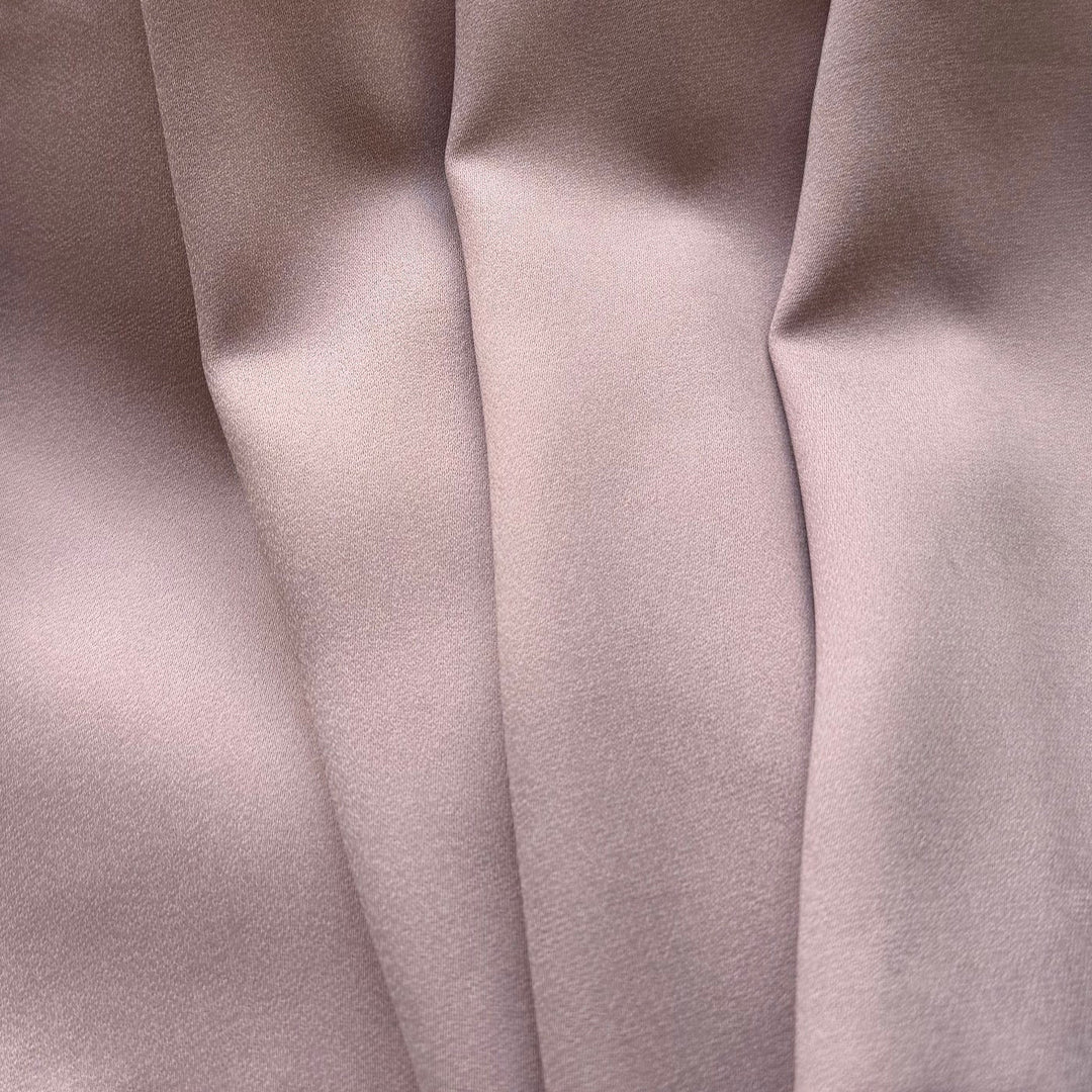 Delicate Victorian Pink Rayon Viscose Crepe Back Satin (Made in Italy)