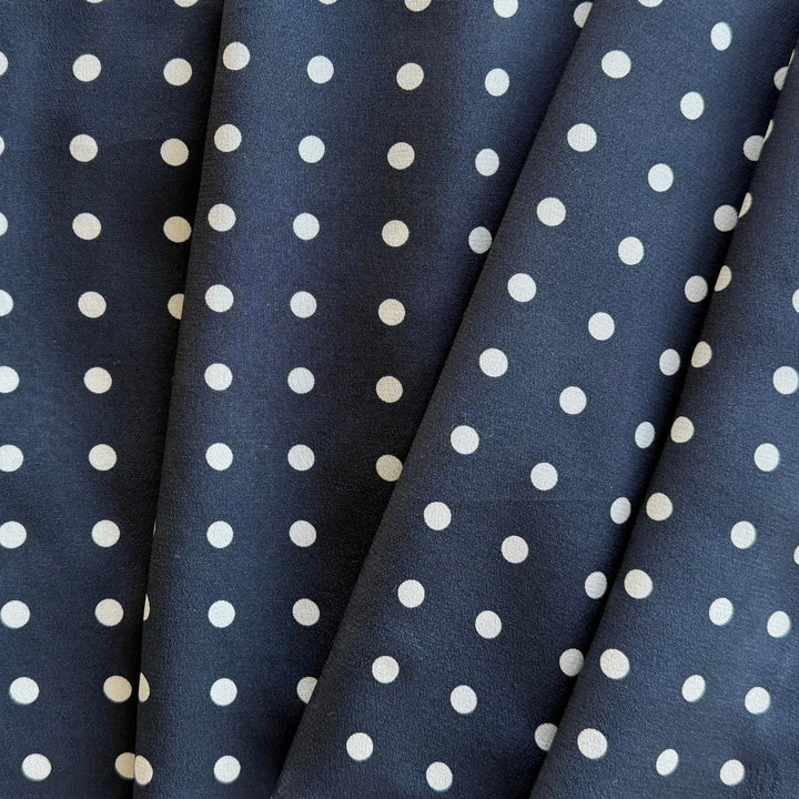 Sophisticated Dots Silk Crepe de Chine (Made in Italy)