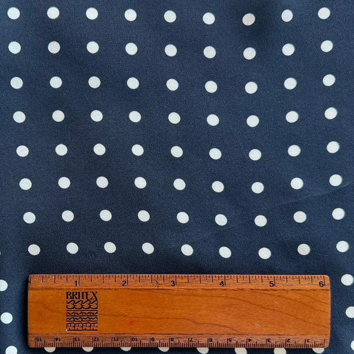Sophisticated Dots Silk Crepe de Chine (Made in Italy)