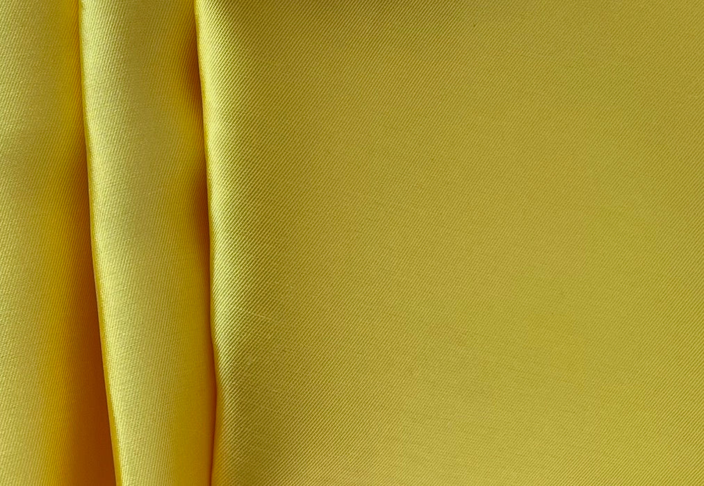 Canary Yellow Crisp Polyester Mikado Twill