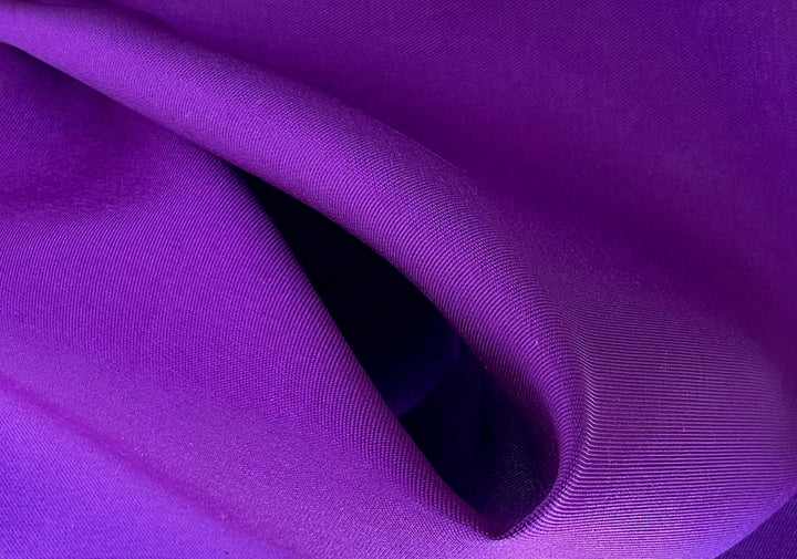 Majestic Purple Crisp Polyester Mikado Twill