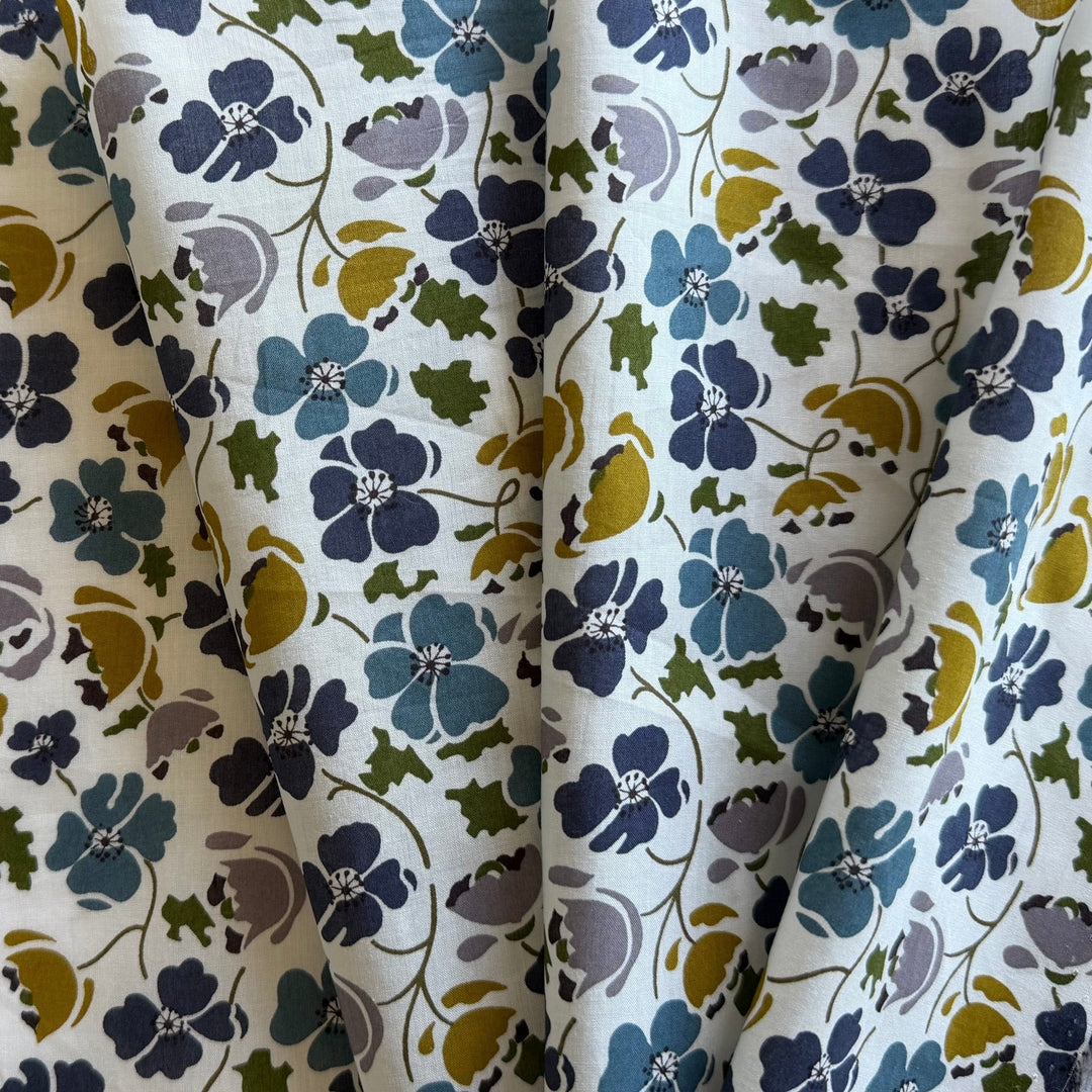 Edie Blue Liberty of London Tana Cotton Lawn (Made in Italy)