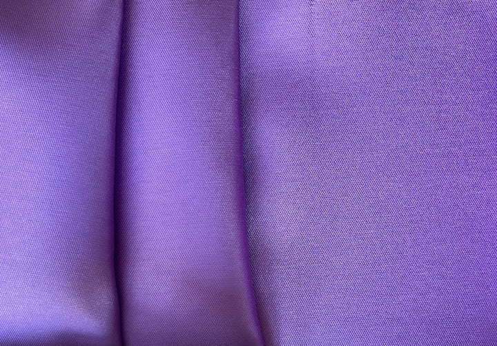 Parisian Violet Crisp Polyester Mikado Twill