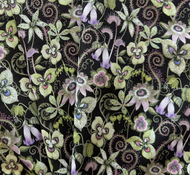 Melantha Black Liberty of London Tana Cotton Lawn (Made in Italy)