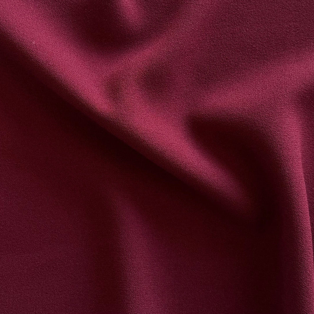 Ripe Italian Plum Rayon Viscose Blend Crepe Back Satin (Made in Italy)