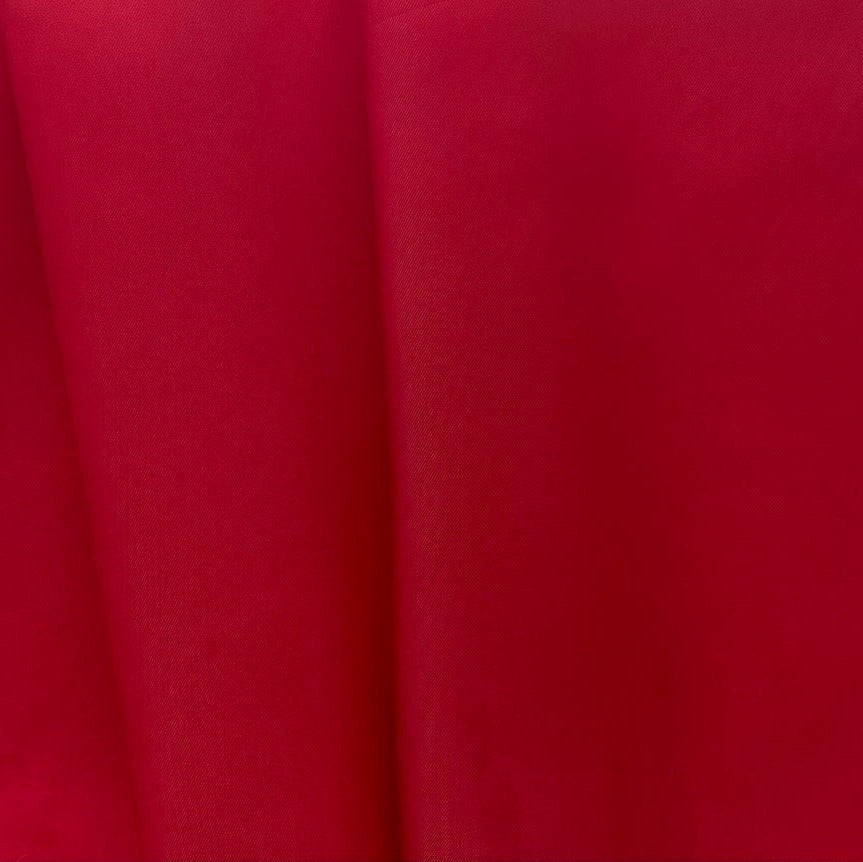 Fire Red Cupro Rayon Bemberg Twill Lining (Made in Italy)