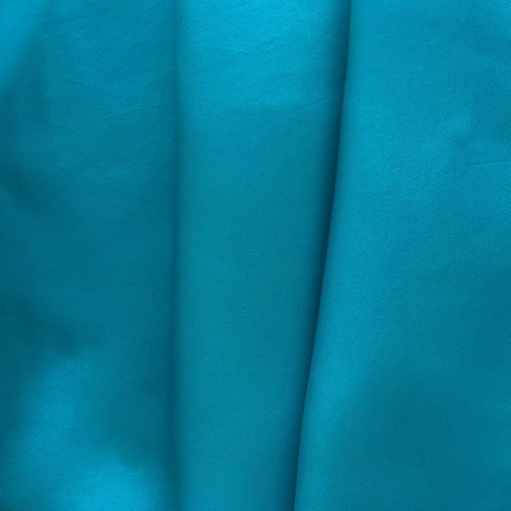 Bright Turquoise Cupro Rayon Bemberg Twill Lining (Made in Italy)
