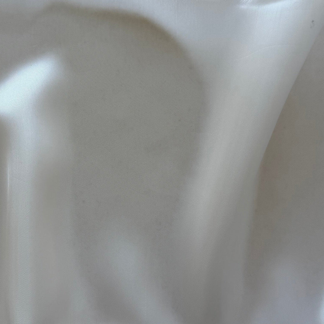 Off-White Cupro Rayon Bemberg Twill Lining (Made in Italy)
