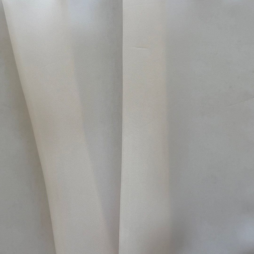 Off-White Cupro Rayon Bemberg Twill Lining (Made in Italy)