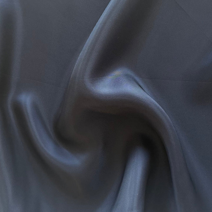 Midnight Navy Cupro Rayon Bemberg Twill Lining (Made in Italy)