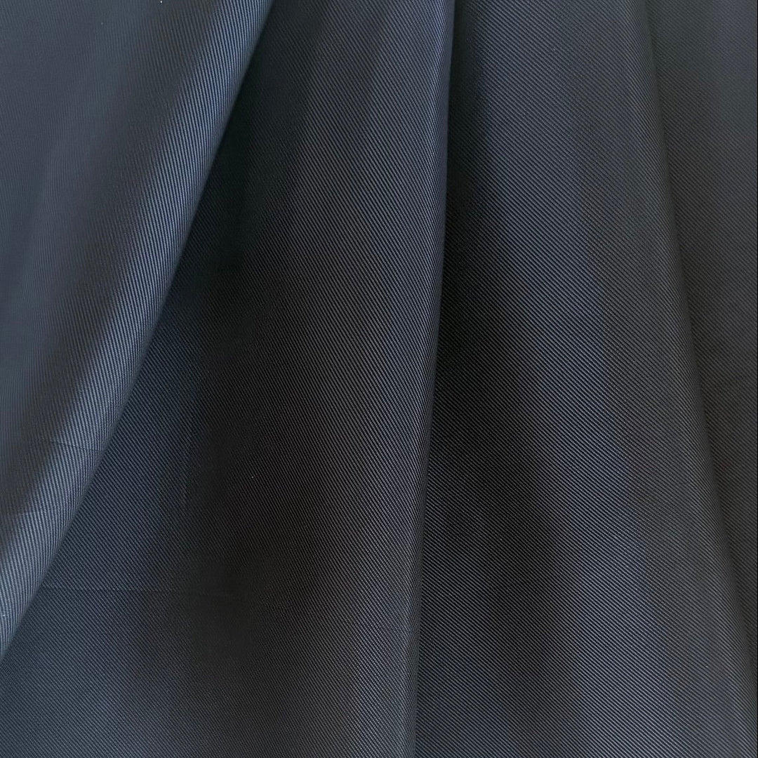 Midnight Navy Cupro Rayon Bemberg Twill Lining (Made in Italy)