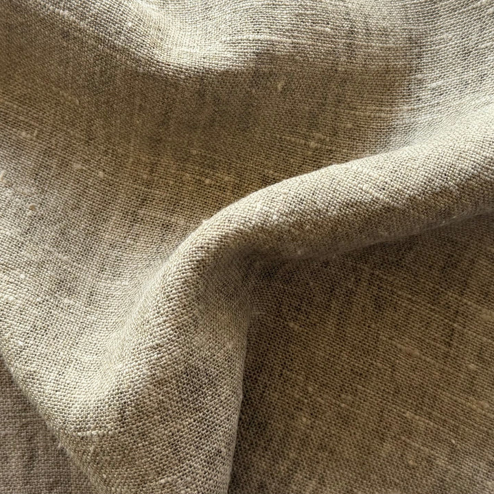 Bottega Veneta Heavier Mid-Weight Khaki Rustic Linen (Made in Italy)