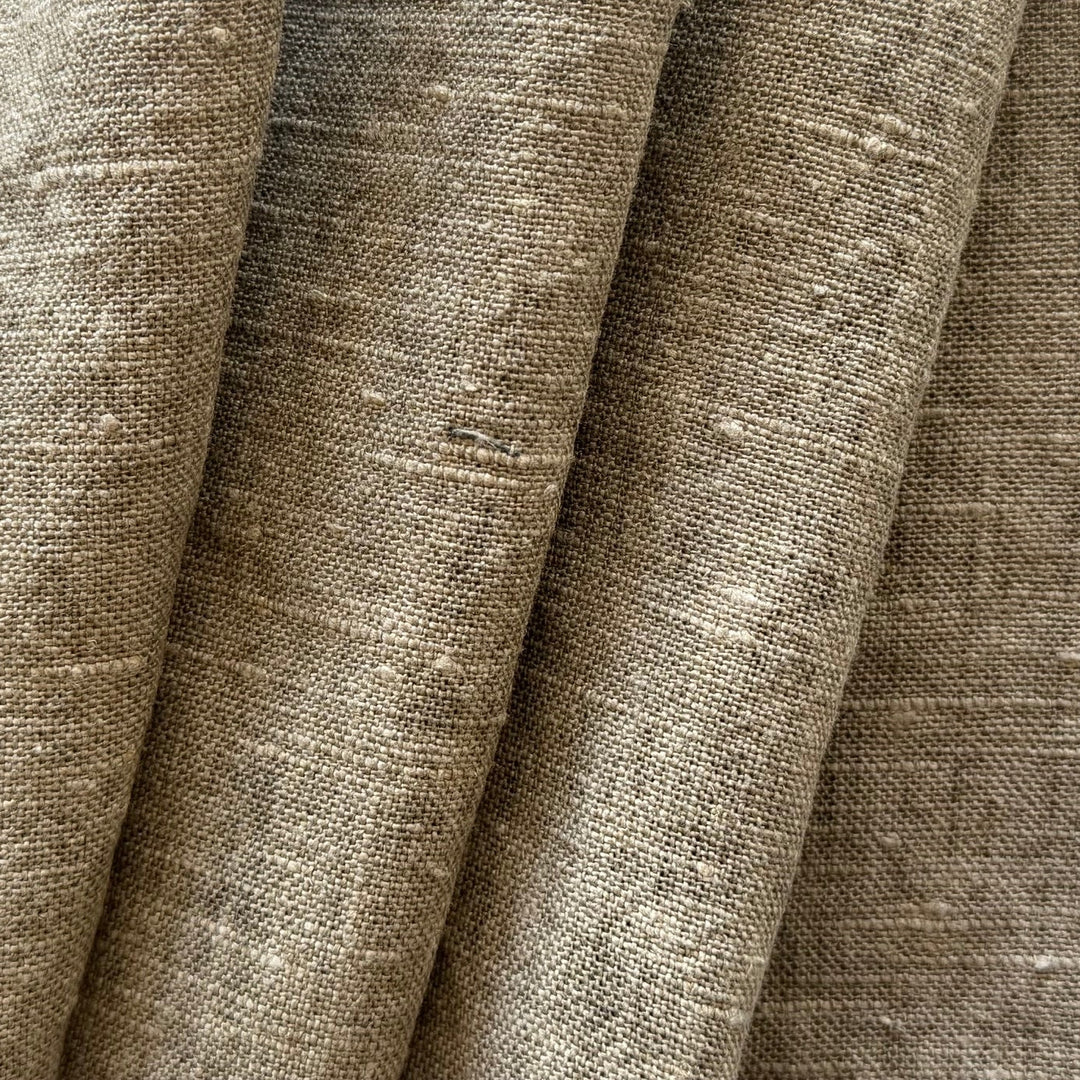 Bottega Veneta Heavier Mid-Weight Khaki Rustic Linen (Made in Italy)