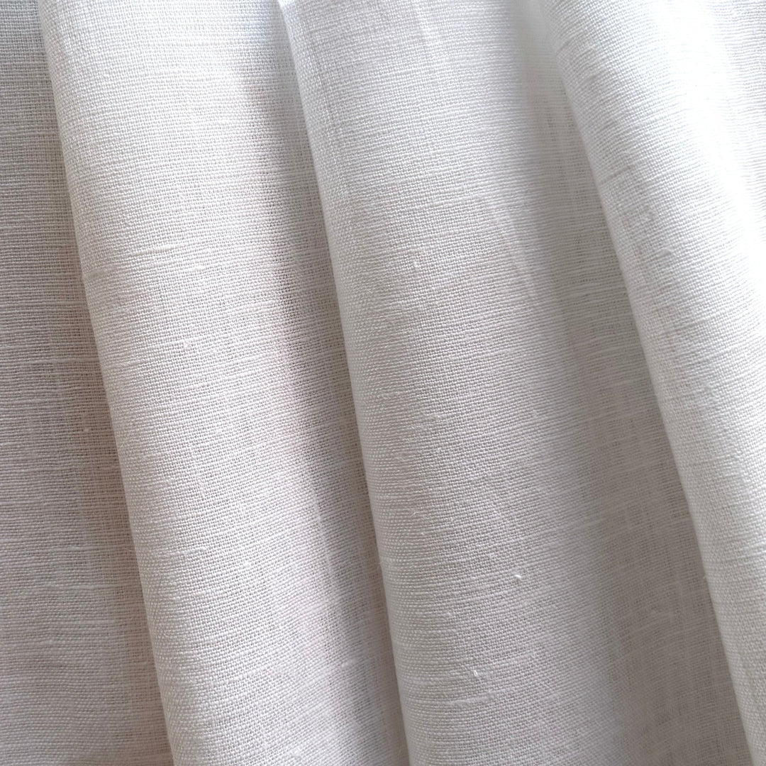 Mid-Weight Bright White Linen (Made in Italy)