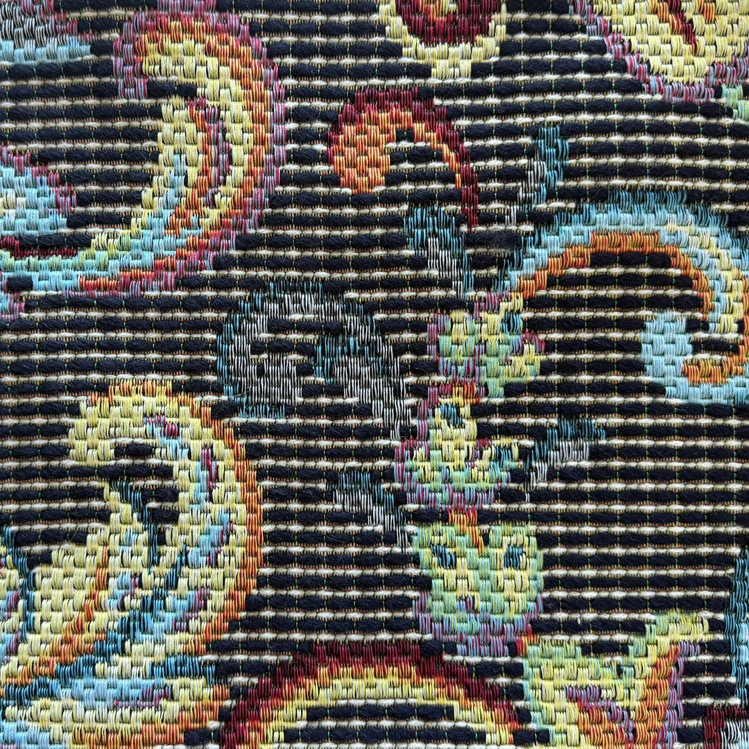 Graphic Baroque Loosely Woven Polyester Blend Brocade (Made in Italy)