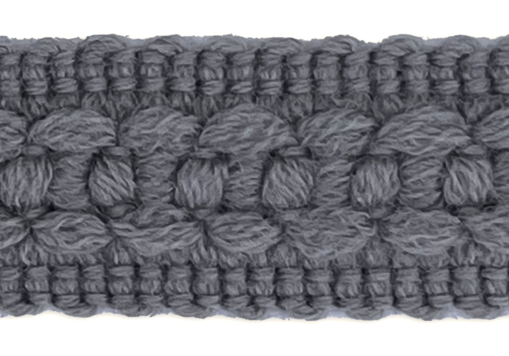 7/8" Dove Grey Wool Gimp Trim (Made in Japan)