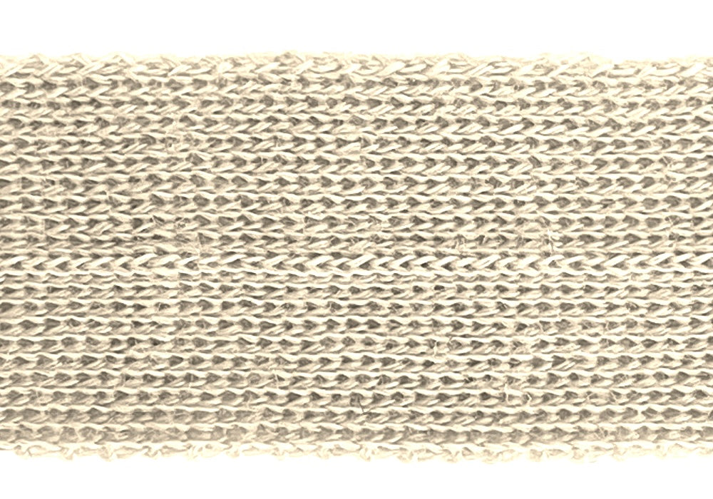 7/8" Cream Simple Fold-Over Wool Trim (Made in Japan)