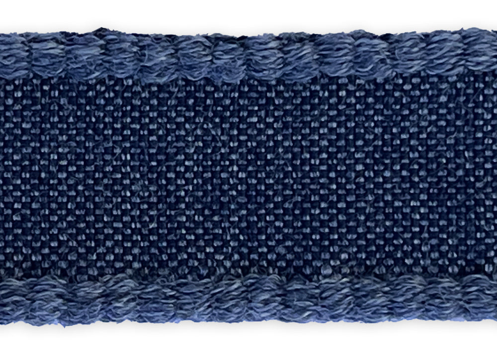 1 1/8" Flat Indigo Trim (Made in France)