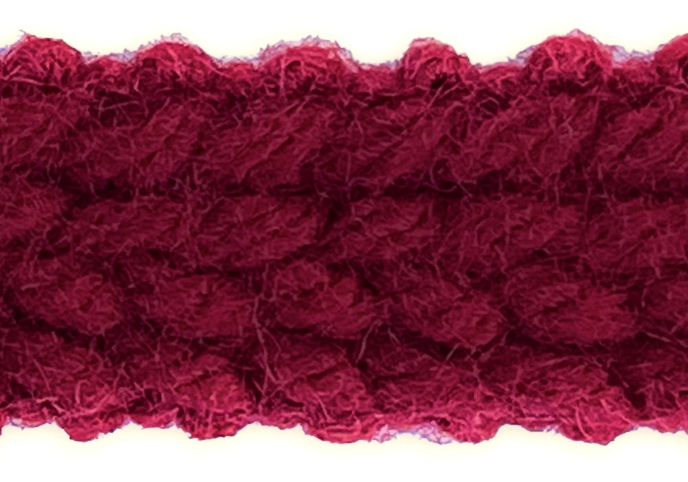 7/8" Garnet Wine Textured Braided Trim (Made in Japan)