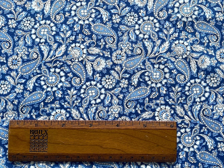 Theodore Manor Cornflower Blue Liberty of London Tana Cotton Lawn (Made in Italy)