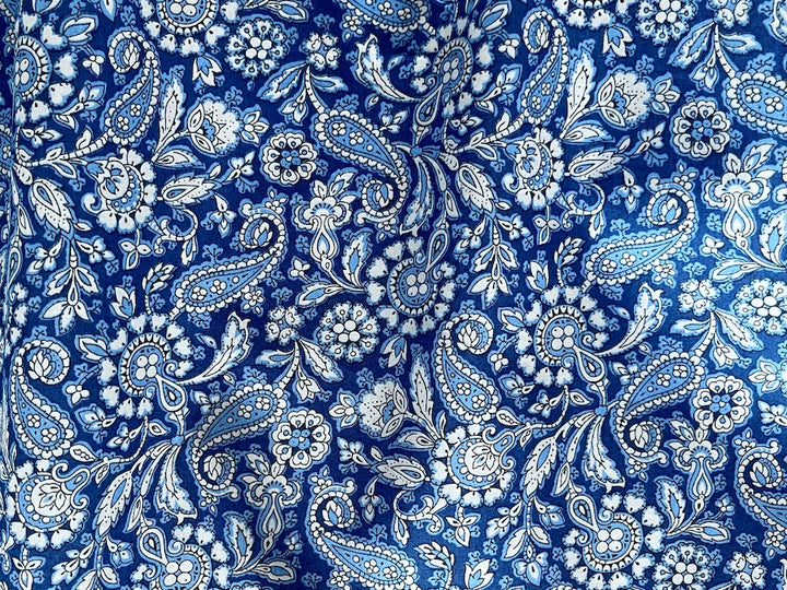 Theodore Manor Cornflower Blue Liberty of London Tana Cotton Lawn (Made in Italy)