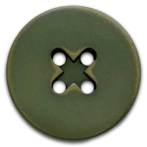 Simple Flat Gunmetal Metal Button (Made in Italy) – Britex Fabrics
