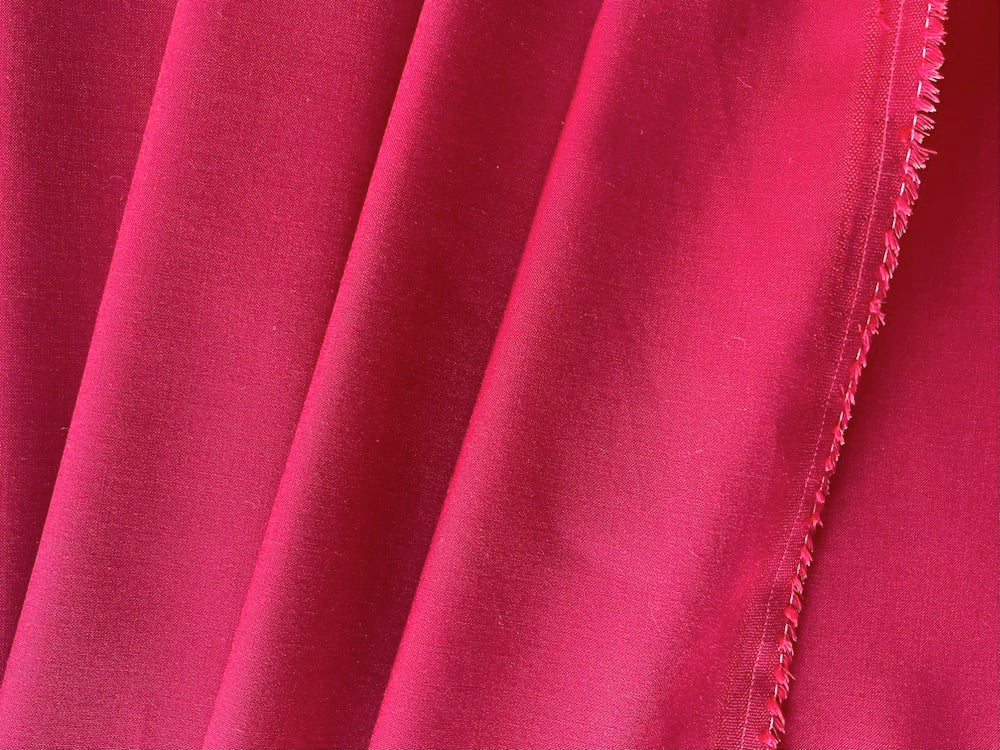 Lighter-Weight Spanish Carmine Woolen (Made in Italy)