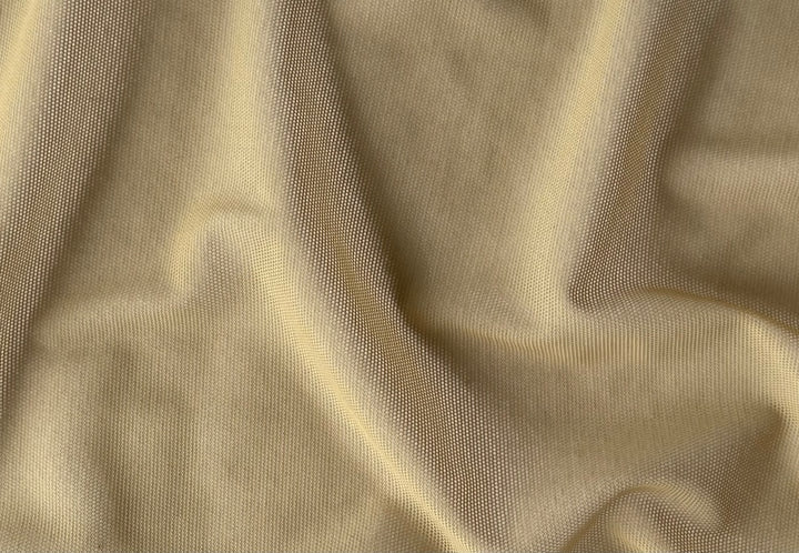Khaki Cream Stretch Polyester Mesh