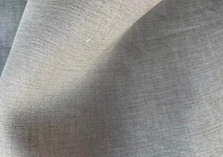 Opaque Airy Flax-Colored Linen (Made in Italy)
