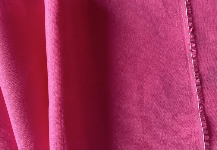 Mid-Weight Summery Steeped French Pink Linen (Made in Poland)