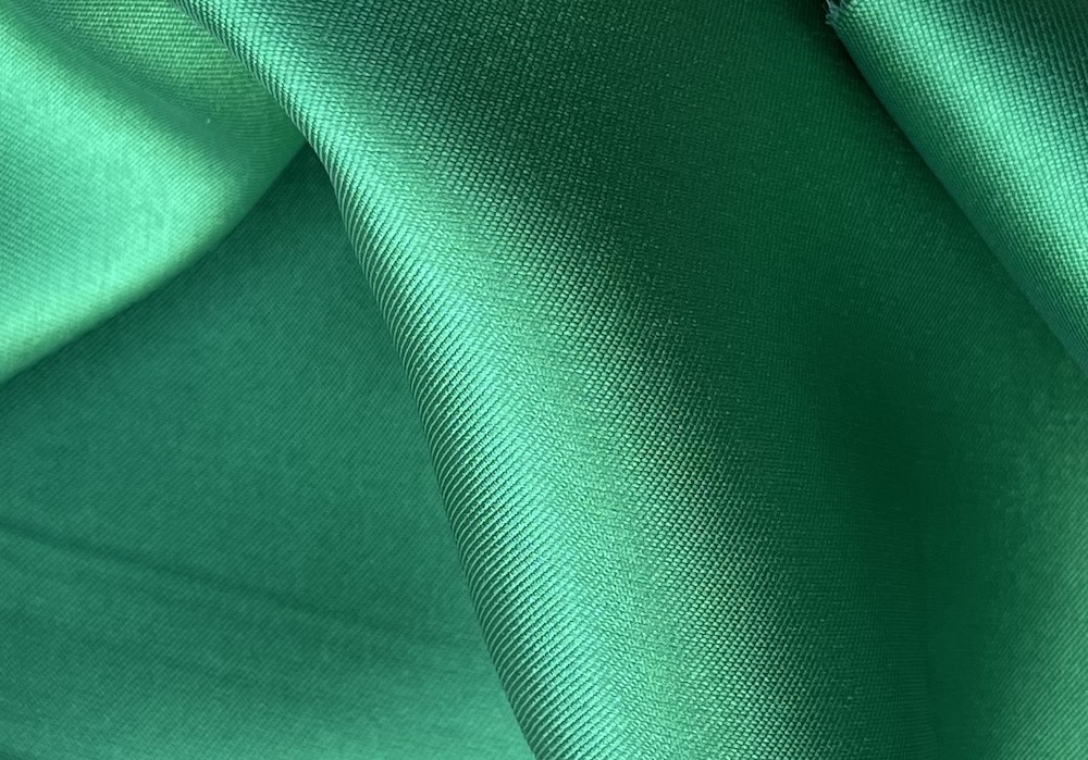 Jeweled Emerald Green Polyester Twill